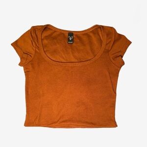 Windsor Orange Crop Top